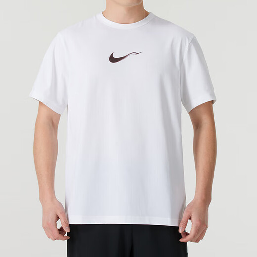 Nike (Nike) Pure Cotton Cothlete Crown Blee-Right и езда на велосипеде круглая шея мужская тренировочная фитнеса и повседневная баскетбольная спортивная одежда тяжелая дышащая футболка Top Hv4882-100/Fast Drahing 2xl
