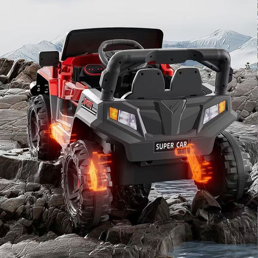 Offroad-Männer und Frauen im Offroad-Fahrzeug mit Allradauto-Fernbedienung Kinderbabys-Kinder-Kinder-Kinder-Kinder-Fahrzeug-Batterie 6-V4.5A*2+ Fernbedienung