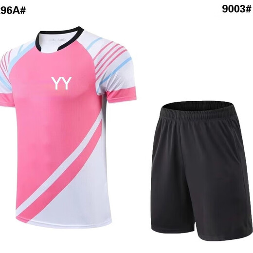 YONEX夏季羽毛球服2025新款比赛男女跑步短款透气排汗速干训练服 6296A白色男套装 L