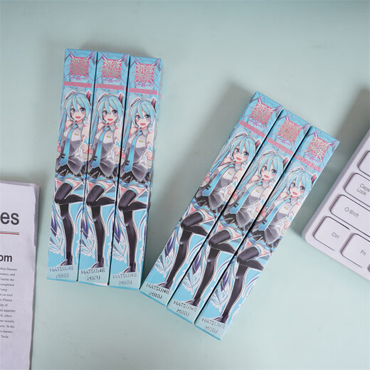 UHFQ初音未来新款盲盒笔创意卡通可爱ins高颜值日系动漫周边按动中性 X-6227吉伊卡哇盲盒笔随机6支0.5mm 0.5mm x 单支