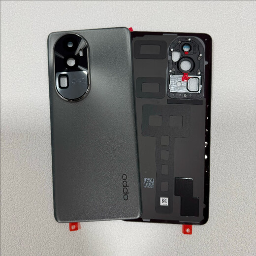 Suitable for OPPOreno10 original back cover Reno10pro 10Pro+ original back cover mobile phone battery back case reno10 Yuehai black with lens