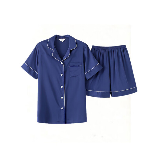 
Catman (MiiOW) high-end pajamas for women in summer ice silk shorts, sexy spring and autumn thin imitation silk cardigan two-piece set 3899 light gray M (85-100Jin [Jin equals 0.5 kg])