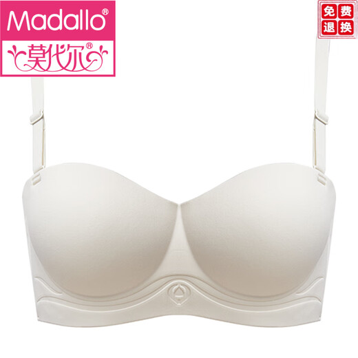 Sous-vêtements à tasse ronde modaux pour les femmes avec de petits seins réunis pour les faire paraître grands sans anneaux en acier et anti-sac sans marques demi-coupe
