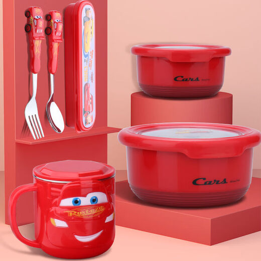Disney Disney Children's Bowl Big Child's's en acier inoxydable cuillère fourchette de fourchette pour enfants à la maison pour bébé