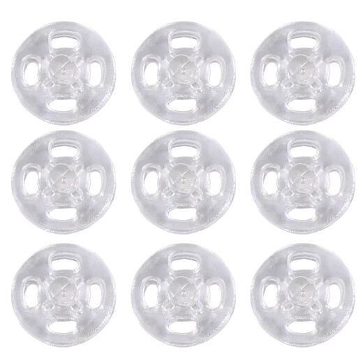 Hidden buttons, anti-glare, transparent buttons for shirts, mother-in-law buttons, invisible buttons for women's shirts, snap buttons for children's clothes, transparent, diameter 10mm, 10 pcs