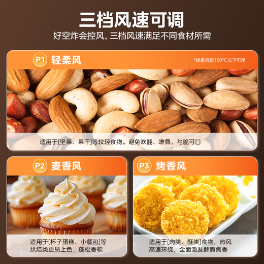 Midea air fryer requires no flipping, intelligent electronic touch, large visual window, household practical large capacity 6.5L air fryer, microwave and oven all-in-one machine KZC6517