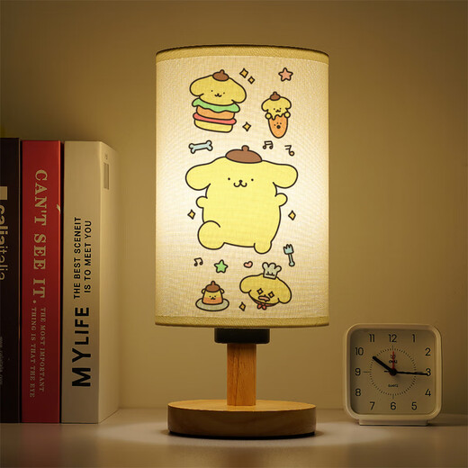 
Sanlio series cartoon children's bedroom bedside voice control warm light night light children's sleep pudding dog dimming table lamp YJR5155 cartoon - three-color light 5-LED light button switch