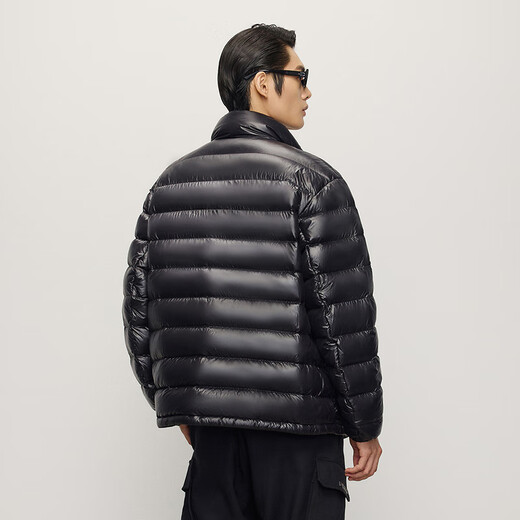 Govan Black Gold Gänsedaunenjacke Small Black Gold 5.0 Stehkragen Vielseitig 2025 Neue Herren-Kurzjacke Schwarz L