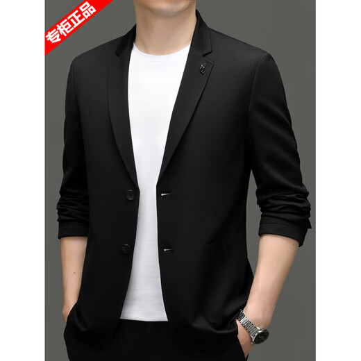 AX Armani Italian brand casual suit men's jacket casual suit 2025 spring and autumn suit top single suit black 2XL 185 size 156-170Jin Jin equals 0.5 kg