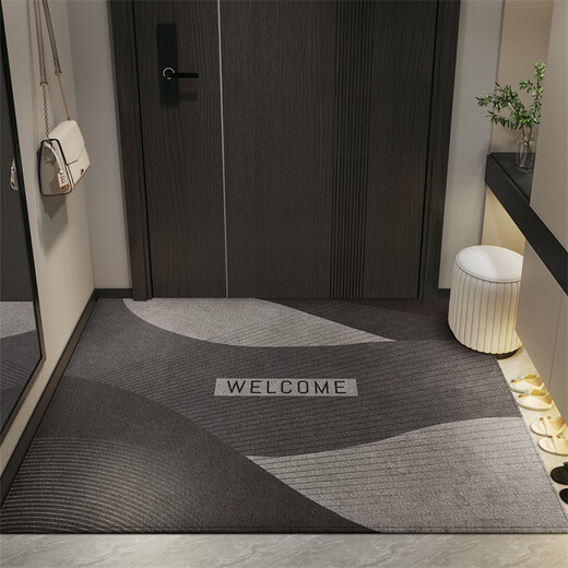 
Wei'anka entrance door floor mat high-end sense entrance door foot mat anti-slip 2025 new door exterior door mat entrance carpet customization Jingbo-vertical version 15926 80cm*160cm [dirty-resistant and washable]
