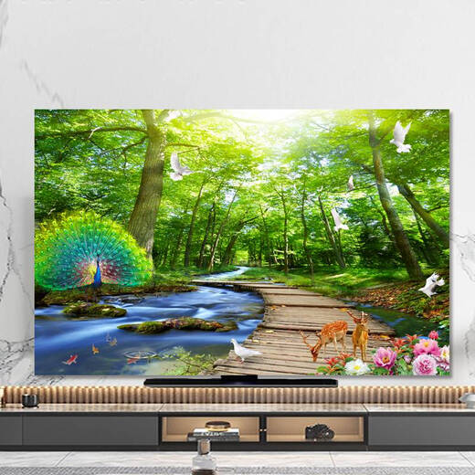 Yusenyi TV dust cover 2023 new 75-inch 55-inch 65-inch TV cover TV cloth cover cloth dust cover scarf B1449-Haiyang