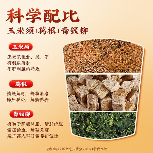 内廷上用北京同仁堂玉米须桑叶茶青钱柳叶葛根橘皮牛蒡根栀子养生茶150g