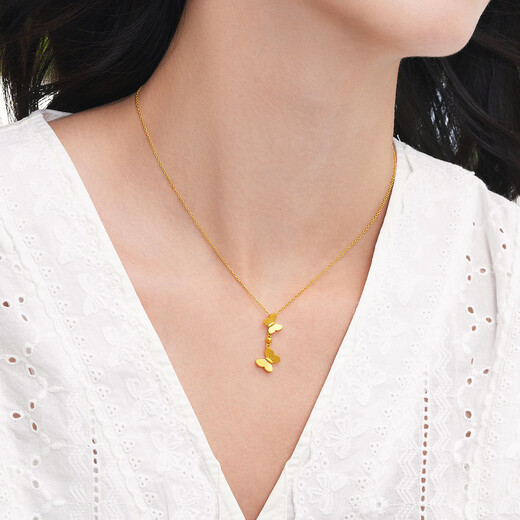 Lukfook Jewelry Pure Gold Love Butterfly Gold Pendant Butterfly Pendant Does Not Include Necklace Price Approximately 1.82g