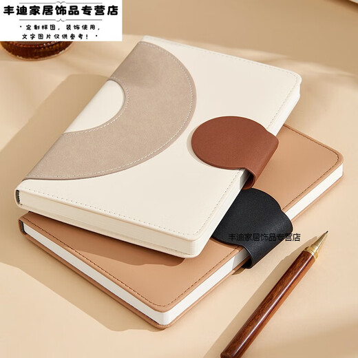 Jackviney Personalisierte Leder College Student Notebook Aufnahmebuch Creative Enterprise Diary Printable Logo Hochwertige Geschenkdekoration Home SN1396 A5 Dicke Tinte Schwarz