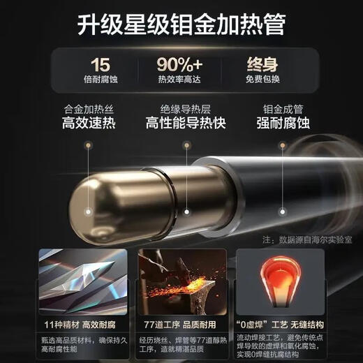 Leader/统帅LES40H-LC1电热水器家用租房50/60/80升海尔出品 80升X12200W节能省电专利防电墙