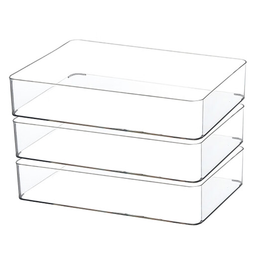 Sweet Miaomiao Desktop Storage Box transparente Acrylbox Stapelbare Küchensnack-Lagerkorb Kosmetische Maske Finishing Box 4877. Seite U Transparent Korb-1 mittelgroße Länge 4877. Seite U Transparent Korb-1 mittelgroße Länge mit mittlerer Länge