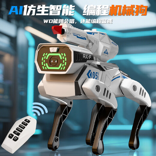 Cojump2025 Neues KI -intelligenter Roboter -Hund -Kinder -Technologie -Programmierprogrammierung Sprache Künstliche Elektro -Fernbedienungs -Kontrolle Jungen Geburtstagsspielzeug Poppy Intelligent Roboter Hund