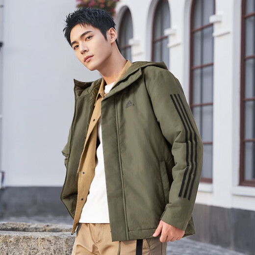 阿迪达斯（adidas）官方舰店男装套装 2025夏季新款御寒保暖棉服 加绒针织长裤2件套 IV9230+IB4023 L【175-180cm/150-160斤】