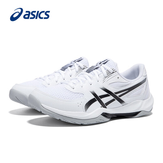 ASICS Badminton Shoes Men's New Breathable Cushioning Lightweight Professional Sports Shoes GEL-ROCKET 12 White/Black-101 42.5
