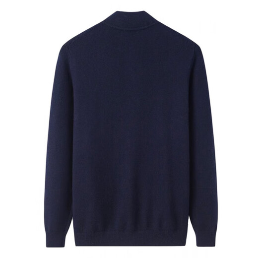 KING DEER middle-aged and elderly men's cashmere sweater stand collar thickened cardigan dad solid color knitted wool large size grandpa warm sweater dark gray XL 180 size 145-165Jin Jin is equal to 0.5 kg