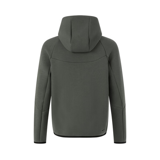 NIKE Men's AS M NK TCH FLC FZ WR HOODIE Knitted Jacket HV0950-289 Khaki L