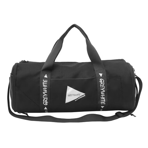 Travel bag men's sports fitness bag women's dry and wet separation short-distance business trip luggage bag barrel bag messenger bag handbag black