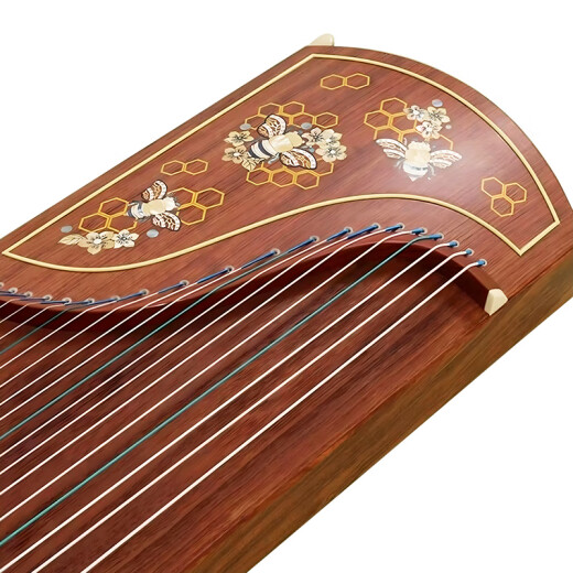 Dunhuang Brand Dunhuang 694L Serie de caoba Shell Talling Professional Performance Guzheng Qin Shanghai National Musical Instrument Factory 1 24694L Cancario de flores (conjunto completo de accesorios)