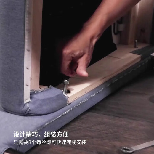 IKEA (IKEA) GLOSTAD double sofa with high legs and feet European style simple dark gray wabi-sabi style dark gray double sofa