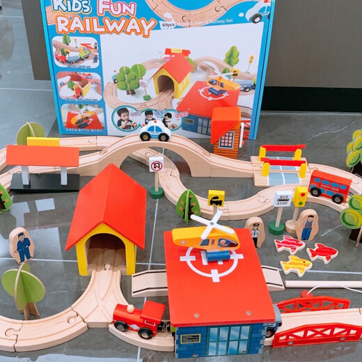 [2877 personnes collectionner] Track en bois Trains en bois électrique petit train TOUEUX TOUELLES TOUEL