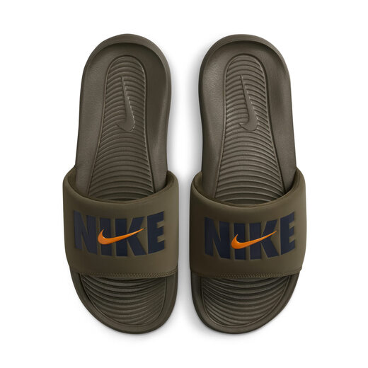 Nike Herren-Lichtschuhe für Herbst neue Innenflip-Flops Offizielle Nike Victori HQ2124 200 mittelgroße Green/Kohleschwarz/Gloss Orange 42.5