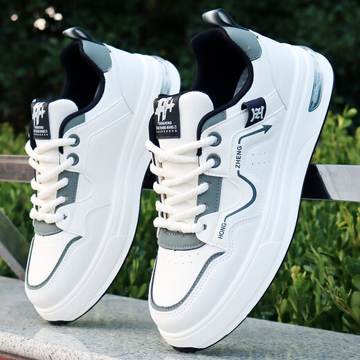 Camel dynamic 2025 summer new shoes for men's white shoes Korean style shoes versatile anti-odor casual men's shoes sports breathable board shoes Peng-9901 m green 38
