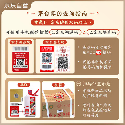 茅台（MOUTAI）2025年 飞天 酱香型白酒 53度 500ml 单瓶装【名酒鉴真】