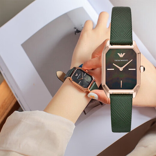 Emporio Armani Pareja Mira el cumpleaños 520 Valentín Regalo Fashion Fashion Mass's y Women's Watch [Caja de regalo] AR60053+AR11149
