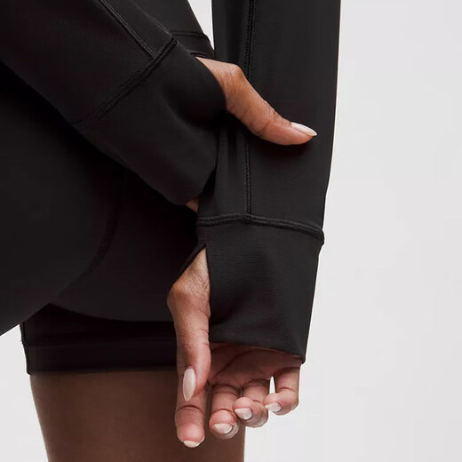 lululemon露露女外套 25新品 Define系列 女士短款连帽夹克 轻薄透气上衣 黑色Black 3XS (0)