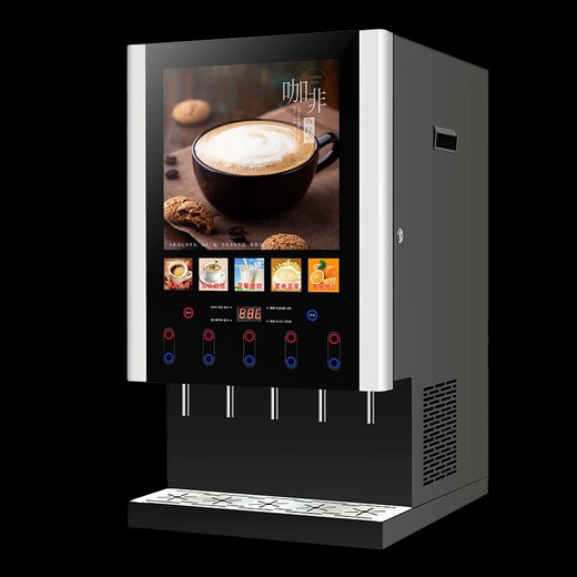 Dongbei instant coffee machine commercial milk tea ready-made machine fully automatic hot and cold multi-function self-service juice drink machine hot drink machine (ice and hot type) 50SCW-12