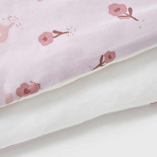 Tongtai baby blanket winter pure cotton quilted baby blanket newborn thickened blanket cover quilt anti-shock wrap purple 90x90cm