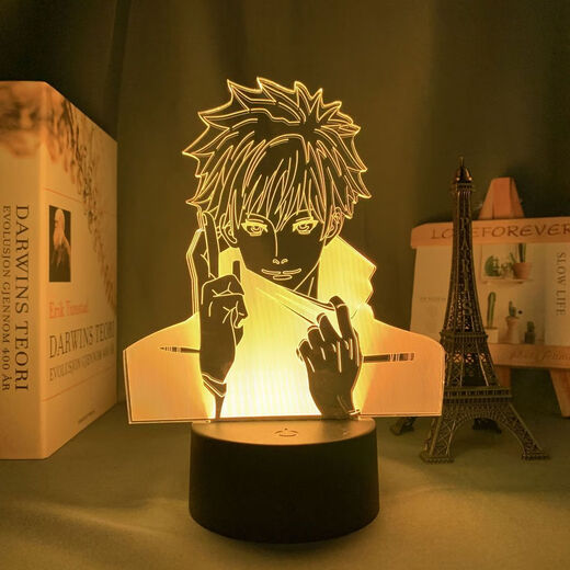 
Other homes go back to Wujou 3D night light figure animation peripheral desktop ornaments dormitory to send students' day gift ideas 9227 Wujou-6 16 color remote control charging model [gift box]