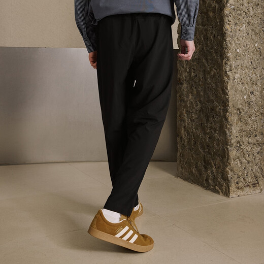 
adidas lightweight and comfortable casual woven sweatpants men's adidas official light sports black L