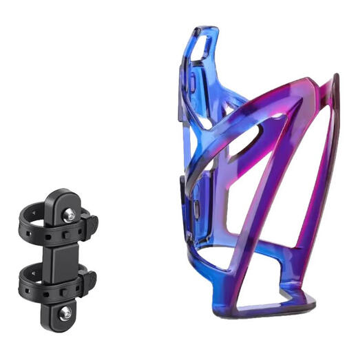 Owner's Diary Mountain Road Bike Water Cup Rack Universal No-Punch Cycling Water Bottle Holder Water Bottle Rack Equipment Blue Purple Gradient Quick Release Conversion Seat + Water Bottle Rack