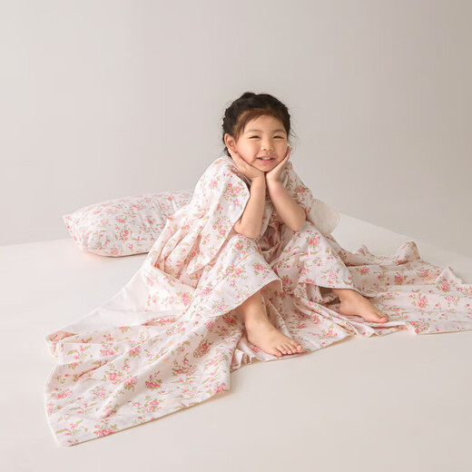 Summer Class A cotton double-layer gauze baby belly protection anti-kick quilt sleeping bag multi-functional student anti-cool summer quilt artifact Xunmi-Tiancha Class A cotton double-layer gauze 150*200cm