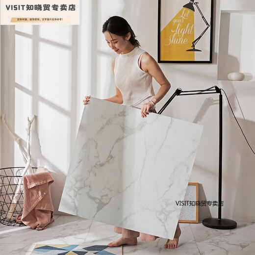 Jack VineyPVC粘地板革ins网红复古简约大理石系地板砖贴出屋店 6626加厚耐磨防烟烫1片 800x800mmx1.8mm
