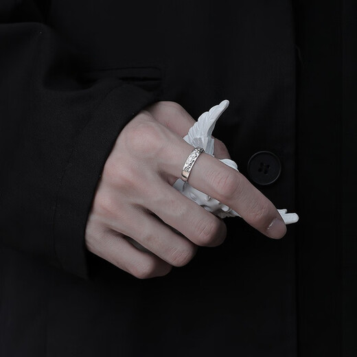 Pixiu ring men's national fashion open single ring men's simple and fashionable student index finger ring tail ring for boyfriend Pixiu ring opening adjustable