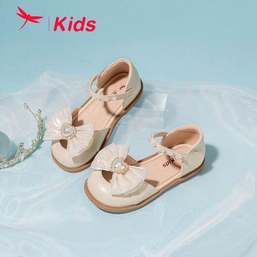 Red Dragonfly para niños Summer's Summer's Shops Girl Princess Hollow Sandals Q42BFTM694 BEIGE 30