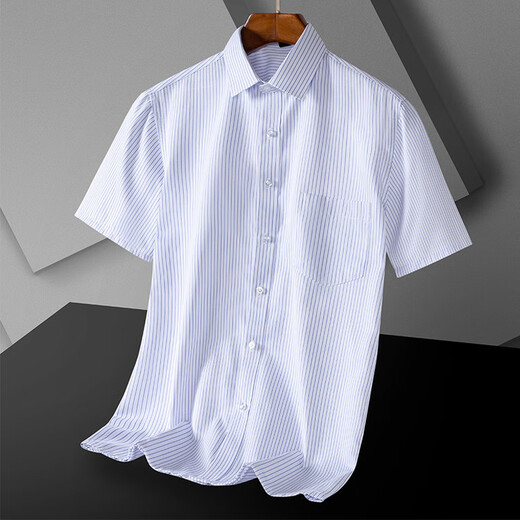 TJQ High-Ded 2025 Summer de manga corta de manga corta para hombres de manga corta de mediana edad y solapa de moda joven de mimbreque de bolsillo de bolsillo real DX6629 DX6629 m /165 [peso recomendado] 100-120Jin [Jin equivale a 0.5 kg]