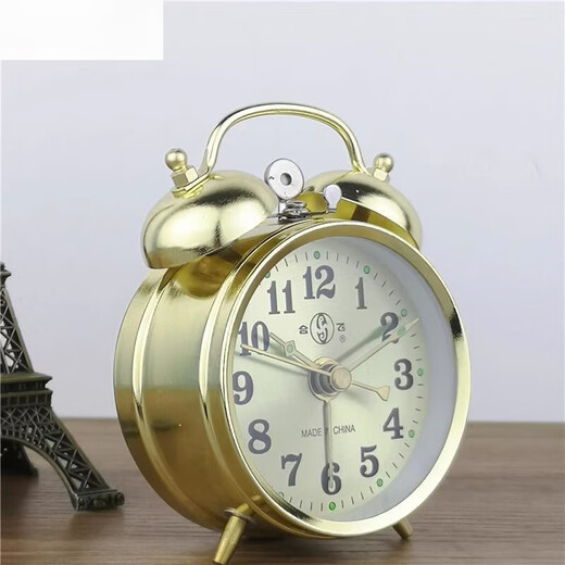 Ouoety Extra-Hit-Hufeisen Mechanische Uhr Vintage Retro Nostalgic Metall Movement Manual Uhr Gold Blau Bronze 1585 [Batteriemodell]