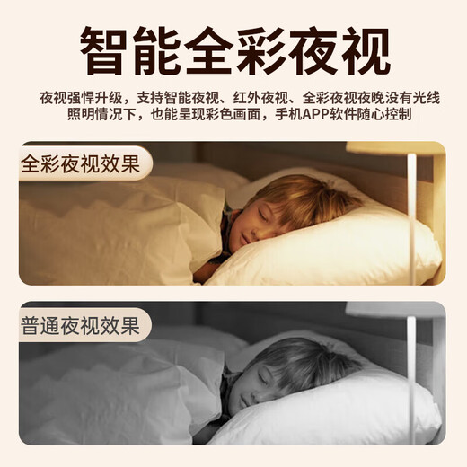 Haoqu Intelligente Überwachungskamera für zu Hause, 5 Millionen ultraklare drahtlose WLAN-Fernüberwachung für Mobiltelefone, 360 Grad, keine toten Winkel, mit Nachtsichtkamera