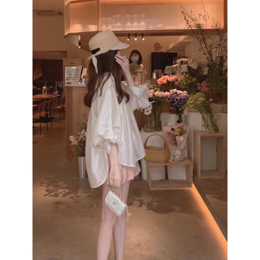 YNWWGW satin shirt for women summer Korean style thin gentle shorts suit 9755 pink shorts [single piece] M [recommended 100 Jin [Jin equals 0.5 kg] below]