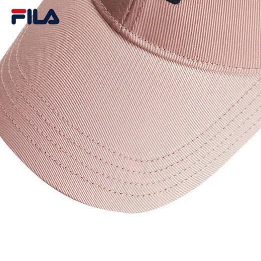 FILA Official Baseball Cap Couple Style Men's and Women's Hat Fashion Casual Peaked Hat Sun Hat Longlin Pink-LP XS