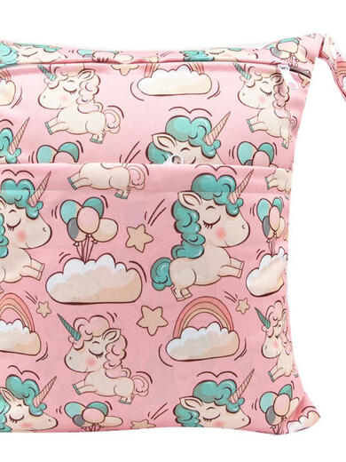 SARTILL baby stroller hanging bag stroller hanging bag diaper bag out-and-out storage bag clothes diaper portable storage bag aircraft car double layer large 36*30CM