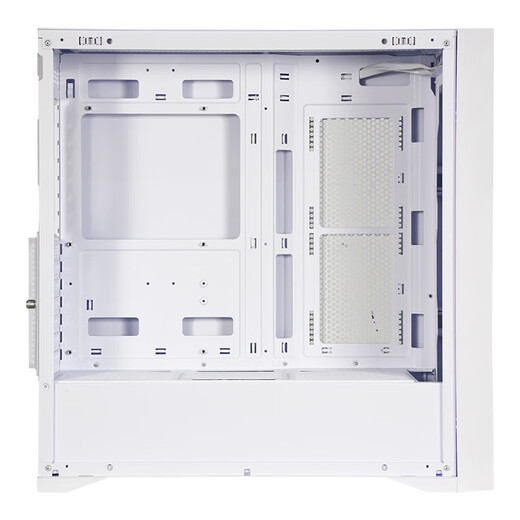 SAMA Suzaku 5 Air weißer Desktop-Computer ATX-Kühlgehäuse, Mesh-Lufteinlass an der Vorderseite/12 Lüfterpositionen/360 Wasserkühlungspositionen/430-mm-Grafikkarte/Typ-C-reserviertes Loch